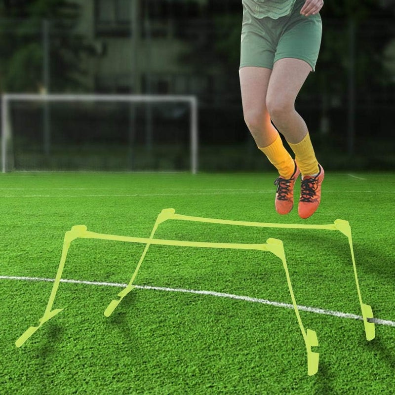 woobles Speed Training Hurdles, Agility Hurdles, Adjustable Height - 12.4 in, 8.5 in, 5.9 in, Football Soccer Agility Speed Training Aids, Multi Sports Equipment, Fitness Agility Set, Pack of 2 - Image 4